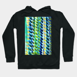 Abstract Watercolour Feather Design Hoodie